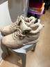 百麗（Belle）舒適運動(dòng)風(fēng)高幫鞋女新款商場(chǎng)同款厚底增高百搭休閑鞋E5W1DDD5 杏色-薄絨 39 (245mm) 曬單實(shí)拍圖