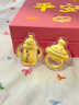 周金生黃金奶瓶奶嘴金片平安喜樂(lè )擺件足金999寶寶生日禮物禮盒裝 平安喜樂(lè )【禮盒裝】 0.2g 曬單實(shí)拍圖