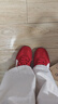 馬登極速賽車(chē)鞋2026新款德訓鞋復古運動(dòng)透氣薄底板鞋情侶款休閑鞋子 紅色 紅款紅色為紅色鞋帶 37.5 =38女裝 曬單實(shí)拍圖