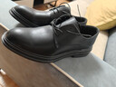 波圖蕾斯皮鞋男士系帶商務(wù)休閑鞋英倫百搭厚底正裝鞋婚鞋男 9033 黑色 39 曬單實(shí)拍圖