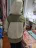 雅鹿沖鋒衣女男加絨保暖三合一可拆卸防風(fēng)兩件套滑雪風(fēng)衣登山服短外套 LSM555綠白-女 XL 曬單實(shí)拍圖