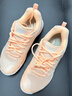 李寧（LI-NING）羽毛球鞋戰戟TD女款透氣緩震舒適回彈抓地穩定羽毛球訓練鞋運動(dòng)鞋 熒光橘粉/標準白-4 35.5 曬單實(shí)拍圖