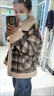 羅蒙（ROMON）格子小個(gè)子加絨加厚羊羔毛外套女冬時(shí)尚機車(chē)甜酷休閑防皮毛一體 咖格 L 建議105-115斤 曬單實(shí)拍圖