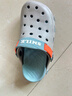 夏季兒童洞洞鞋男童帥氣EVA厚底防滑拖鞋網(wǎng)紅爆款涼拖 灰蘭 34 內長(cháng)約21.8 曬單實(shí)拍圖