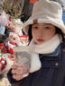 QBILY帽子冬季女漁夫帽子女士秋冬天保暖護耳顯臉小水桶帽百搭遮臉盆帽 米白 均碼（推薦頭圍55-59cm） 曬單實(shí)拍圖