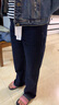 箐箐花加絨牛仔褲女窄版闊腿寬松秋冬季2026新款深藍色高腰丹寧直筒褲子 丹寧色（不加絨） L /28(105-115斤) 曬單實(shí)拍圖