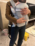 ERGObaby美國二狗腰凳嬰兒背帶柔軟breeze舒適通風(fēng)透氣通用抱娃神器灰色 曬單實(shí)拍圖