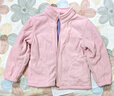 迪士尼上新春兒童搖粒絨外套中大童裝男童女童秋冬上衣加厚抓絨衛衣 粉紅色 130 45斤-55斤 曬單實(shí)拍圖