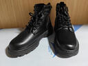 回力瑞馬丁靴男2025新款冬季男鞋韓版潮流男士加絨靴子高幫休閑百搭潮鞋 Y522黑色 42 曬單實(shí)拍圖