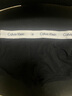 Calvin Klein內衣男士三條裝ck提花腰邊低腰棉質(zhì)貼身防夾臀四角褲平角內褲男 U2664998-太空黑/月光白/椰青灰 3條 M 曬單實(shí)拍圖