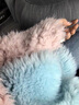 粟茝長(cháng)短款冬季托卡皮毛一體皮草外套女新款芭莎羊毛皮毛一體大衣羊剪 水湖藍 L 均碼 曬單實(shí)拍圖