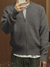 優(yōu)衣庫合作款男裝女裝圓領(lǐng)針織開(kāi)衫長(cháng)袖毛衣毛衫外套25新款479731 04 煙灰色 M /170/92A 曬單實(shí)拍圖
