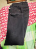 每時(shí)加絨厚款牛仔褲女中高腰顯瘦煙管褲保暖休閑直筒褲8260黑XL 曬單實(shí)拍圖