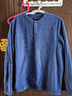 MONTANE盟泰恩Fleece Henley亨利領(lǐng)橫紋抓絨衫 雙面絨耐久輕軟保暖親膚 曜石藍 S 曬單實(shí)拍圖