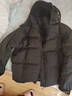 鴨鴨秋冬新品短款羽絨服女加厚連帽面包服寬松保暖韓版泡芙小個(gè)子外套 黑色 L （建議140-160斤） 曬單實(shí)拍圖