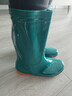 百舸 雨鞋女款 中筒牛筋防水防滑耐酸堿農場(chǎng)勞保雨靴 墨綠色 38碼  曬單實(shí)拍圖