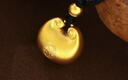 兆亮黃金胖福吊墜女款足金小金坨古法福袋吊墜項鏈 送女友新年禮物 15.46克 曬單實(shí)拍圖
