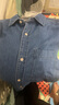 優(yōu)衣庫男女裝牛仔寬松襯衫/水洗產(chǎn)品長(cháng)袖襯衣25新款478115 480761 478115/65寶藍色 M 曬單實(shí)拍圖