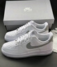 耐克NIKE緩震板鞋男空軍一號 AIR FORCE 1運動(dòng)鞋 FJ4146-100白灰43 曬單實(shí)拍圖