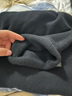 恒源祥100%羊毛衫男士加厚高領(lǐng)冬季保暖毛衣HJ212 黑色 170/88A  曬單實(shí)拍圖