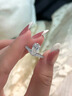 IDC白鷺鉑金鉆戒人工培育鉆石水滴圍鑲18k金1克拉求婚戒指情人節禮物 pt950鉑金【D色/VS/NGTC證書(shū)】 50分【重金版】 曬單實(shí)拍圖