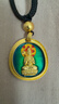 京工美作古法黃金吊墜足金999馬本命佛大勢至菩薩項鏈老婆生日禮物10.43g 曬單實(shí)拍圖