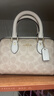 蔻馳（COACH）【品牌直供】女士手提單肩斜挎包波士頓包PVC配皮CW329 曬單實(shí)拍圖