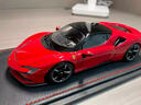 法莫奇1:24法拉利跑車(chē)模型SF90車(chē)模合金仿真正版收藏車(chē)擺件男生生日禮物 拉法(敞篷)+實(shí)木發(fā)光防塵罩 曬單實(shí)拍圖