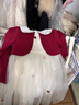 戴維貝拉（DAVE＆BELLA）女寶寶假兩件連衣裙春季新款童裙女童裙子兒童連衣裙小童網(wǎng)紗裙 酒紅色【現貨】 120 cm（建議身高110-120cm） 曬單實(shí)拍圖