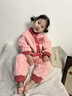 可歆寶貝（KEXINBAOBEI）珊瑚絨睡衣女兒童秋冬季2025新款寶寶小孩法蘭加絨加厚草莓熊保暖 粉色 130 碼建議6-7歲（身高125左右） 曬單實(shí)拍圖