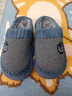 京悠雨男士棉拖鞋秋冬季家居室內厚底防滑加大碼防寒防臭保暖中老年25款 加倍保暖-淺咖【升級加厚防滑鞋底】 44 【適合43-44】 曬單實(shí)拍圖