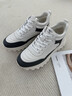 七匹狼鞋子男鞋春夏季新款男士加絨棉鞋頭層牛皮運動(dòng)休閑鞋輕軟跑步鞋 白灰 3430057 40 碼 曬單實(shí)拍圖