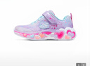 Skechers斯凱奇兒童閃燈鞋女童秋冬時(shí)尚亮燈公主中大童休閑運動(dòng)鞋302696L 薰衣草色/多彩色/LVMT 27.5 曬單實(shí)拍圖