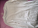 京東京造【10A抗菌T】長(cháng)袖t恤男衛衣打底衫衣服白小T男裝 白色 M 曬單實(shí)拍圖
