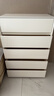 實(shí)木斗柜奶油風(fēng)臥室收納柜大容量客廳靠墻簡(jiǎn)約現代白色五斗儲物柜 【包安裝 】五斗柜 長(cháng)80厘米 曬單實(shí)拍圖