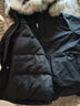 MsShe【三防羽絨服】大碼女裝2025冬裝胖mm可拆貉毛領(lǐng)連帽外套女 黑色現貨 5XL 曬單實(shí)拍圖