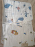 十月結晶嬰兒紗布浴巾新生兒浴巾純棉紗布浴巾 【連帽】海洋精靈90*90cm 曬單實(shí)拍圖