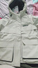 鴨鴨（YAYA）佟麗婭同款城市輕戶(hù)外沖鋒羽絨服女上衣短款冬新款收腰派克服外套 米色 M 160/84A 曬單實(shí)拍圖