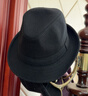 恒源祥中老年帽子男士時(shí)尚羊毛呢禮帽送爸爸爺爺老人復古春秋紳士帽 黑 曬單實(shí)拍圖