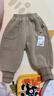 嘟嘟家寶寶雙面絨褲子秋冬兒童加厚長(cháng)褲男童冬季休閑褲女童冬裝 卡其 90 曬單實(shí)拍圖