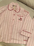 野獸派家居（tbh）三麗鷗Hello Kitty天絲棉家居服套裝軟棉棉四季條紋睡衣 長(cháng)款 XS 曬單實(shí)拍圖