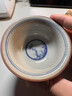 拓進(jìn)德國進(jìn)口品質(zhì)景德鎮青花陶泥花鳥(niǎo)壓手杯主人杯陶瓷功夫茶杯個(gè)人專(zhuān) 青花陶泥花鳥(niǎo)壓手杯 100毫升左右 曬單實(shí)拍圖