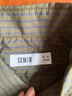 森馬（Semir）短袖襯衫男肌理感格子襯衣外穿內搭2025夏季新款情侶上衣時(shí)尚 綠色調00344 M 曬單實(shí)拍圖