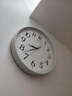 麗聲（RHYTHM）日本靜音夜光客廳大掛鐘家用輕奢簡(jiǎn)約時(shí)尚掛表32cm掛墻CMG635WR08 曬單實(shí)拍圖