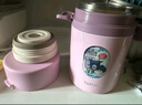 泰福高（TAFUCO）保溫飯盒316不銹鋼上班族燜燒杯學(xué)生食品級保溫桶0.9L櫻花粉T2284 曬單實(shí)拍圖