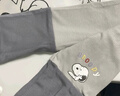 史努比（SNOOPY）兒童秋冬打底褲保暖舒適百搭男女童秋褲打底褲 灰色 認真努比 110 曬單實(shí)拍圖
