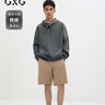 GXG男裝簡(jiǎn)約時(shí)尚圓領(lǐng)寬松衛衣男24秋季新品 深灰色 180/XL 曬單實(shí)拍圖