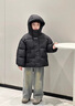 G.duck小黃鴨童裝男童羽絨棉服冬季加厚2025新款兒童棉衣冬裝男寶寶棉襖 黑色 140 建議9~10歲【130-140cm】cm 曬單實(shí)拍圖