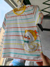 優(yōu)奇嬰兒短袖t恤夏季薄款夏天半袖兒童上衣女寶寶可愛(ài)男夏裝寶寶衣服 條紋小鴨【冰絲款】 100 曬單實(shí)拍圖
