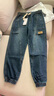 JEEP SPIRIT吉普牛仔褲潮流休閑褲子秋季男美式束腳工裝褲寬松哈倫長(cháng)褲 曬單實(shí)拍圖